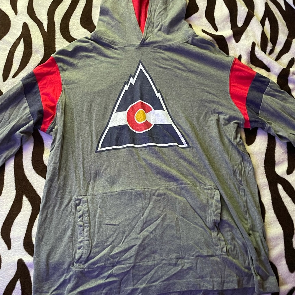 Mens Large Vintage Colorado Avalanche thin hoodie